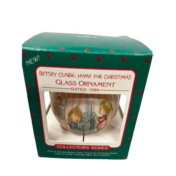 7 Vintage Christmas Betsey Clark Ornaments Hallmark Keepsake & Satin Ornaments